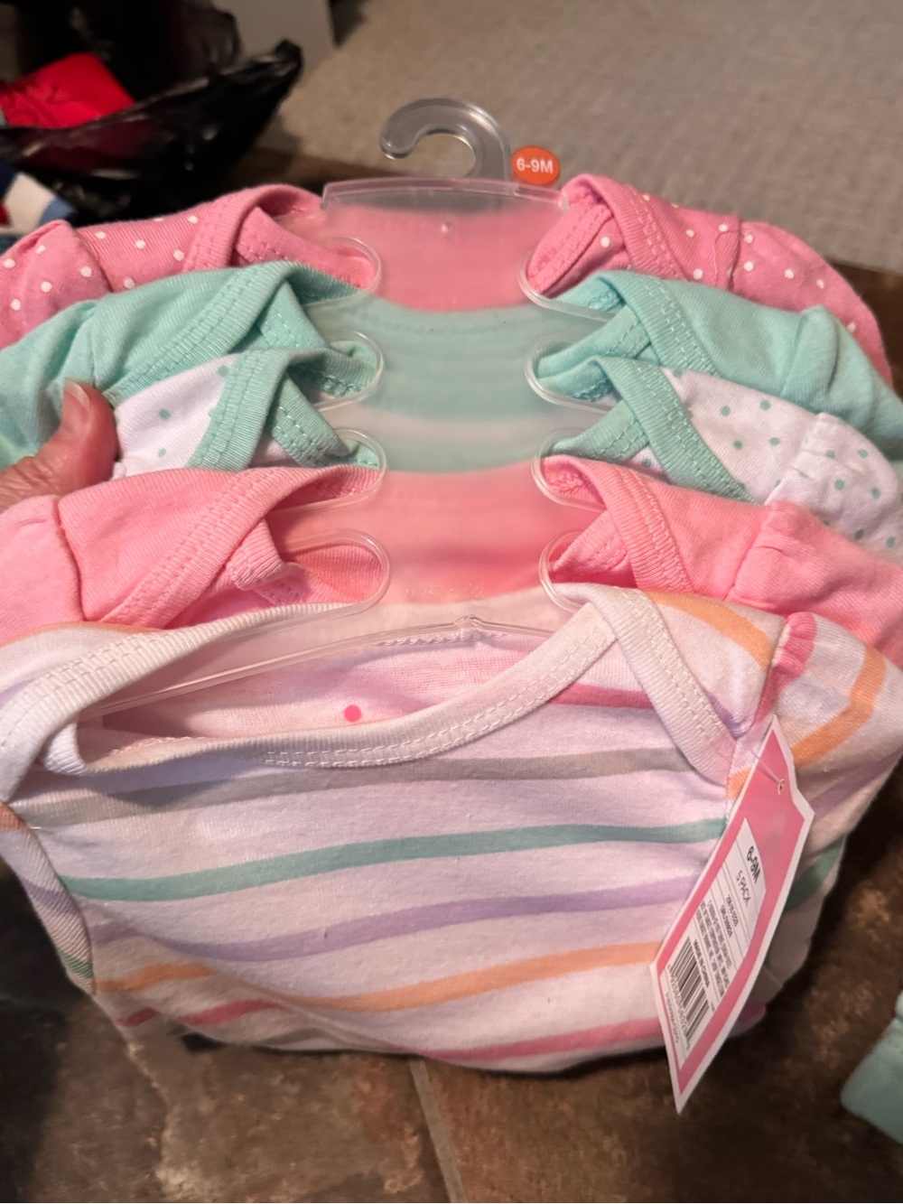 NWT 6-9 mth - 5 pack Bodysuit & 3 pair matching Pants Set - - Picture 2 of 4